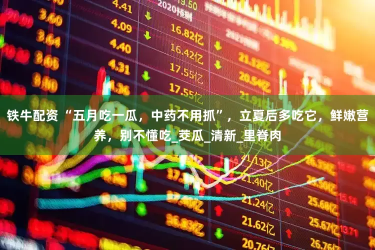 铁牛配资 “五月吃一瓜，中药不用抓”，立夏后多吃它，鲜嫩营养，别不懂吃_茭瓜_清新_里脊肉