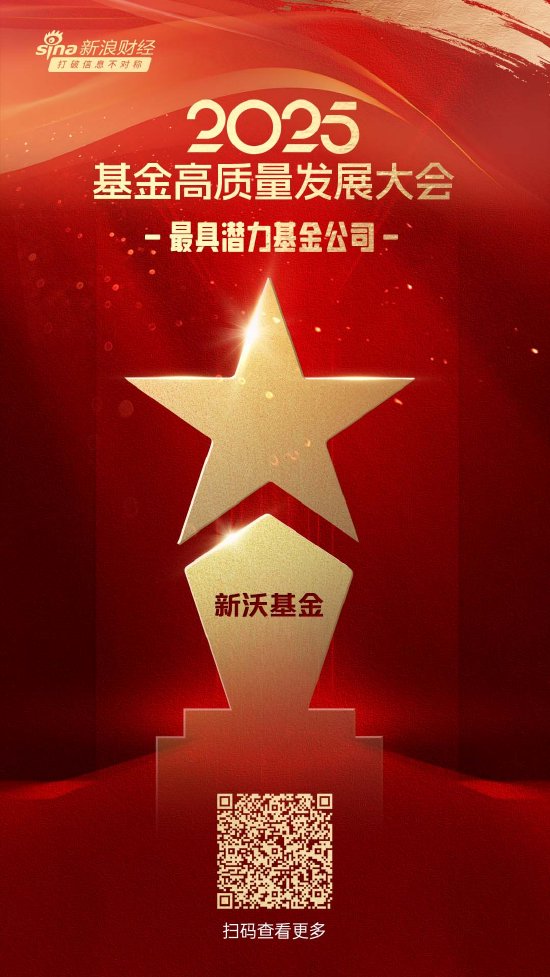 柳荷投资 2025公募基金荣誉榜：新沃基金获得“2025最具潜力基金公司”荣誉