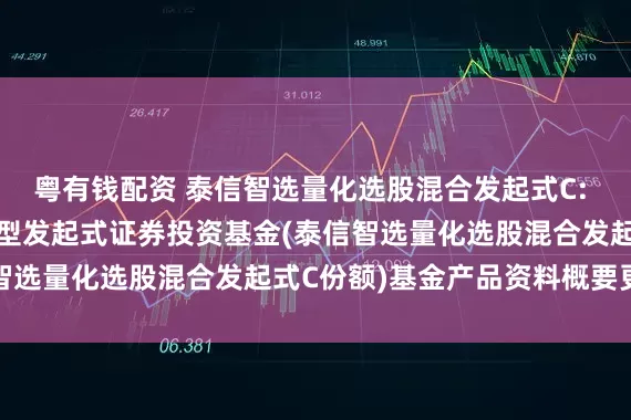 粤有钱配资 泰信智选量化选股混合发起式C: 泰信智选量化选股混合型发起式证券投资基金(泰信智选量化选股混合发起式C份额)基金产品资料概要更新